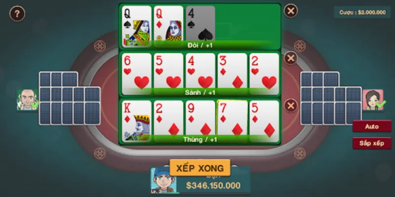 Hướng dẫn chơi mậu binh online từng bước