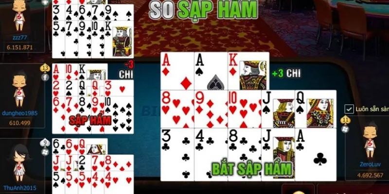 Nguyên tắc cơ bản trong cách xếp bài mậu binh