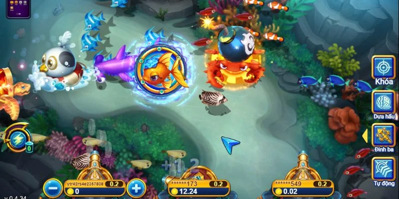 Giao diện đặc sắc ấn tượng trong Vương Quốc Cá Mập