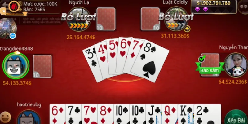 Các chiến thuật chơi bài Sâm thắng lớn